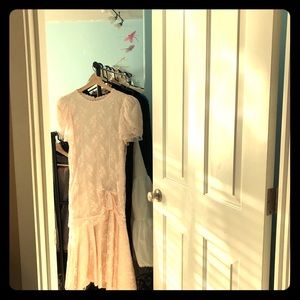 Pink Vintage Lacy Dress